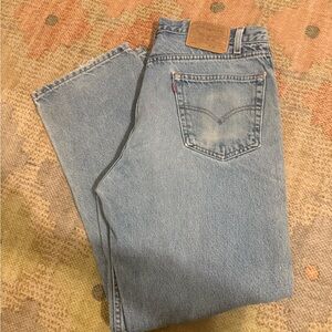 Vintage Levi's Jeans Mens 36x29* 505 Grunge Light Wash Faded Regular Straight